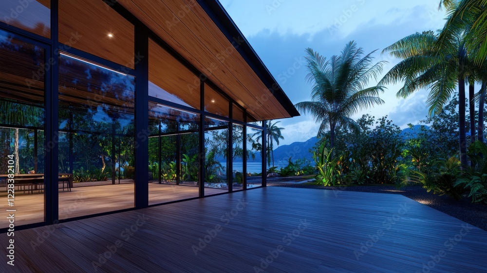Tropical House with Sunset View Tropical House with Sunset View