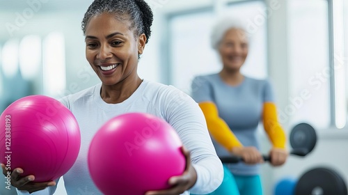 Therapist helping a patient with balance training after a stroke