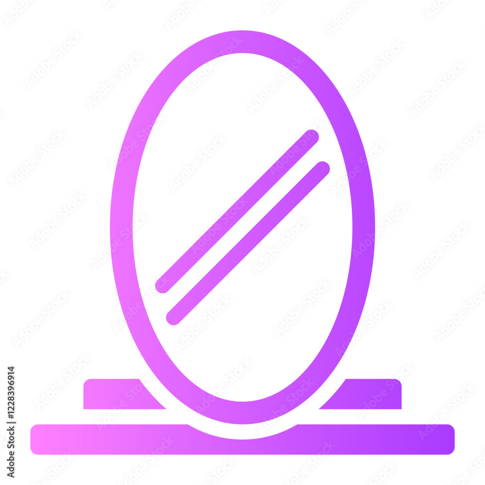 mirror gradient icon mirror gradient icon