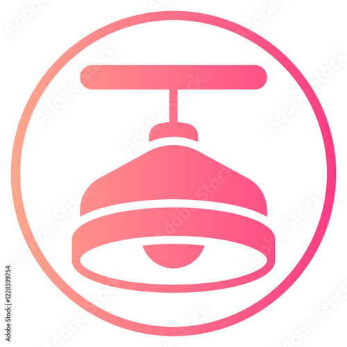ceiling lamp gradient icon