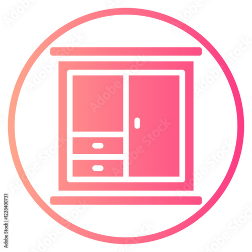 wardrobe gradient icon