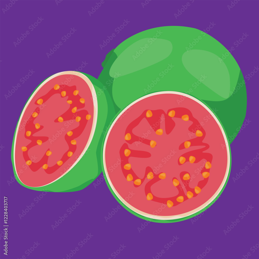 red guava fruit fresh flat design fruit exotic and fresh fruits red guava fruit fresh flat design fruit exotic and fresh fruits