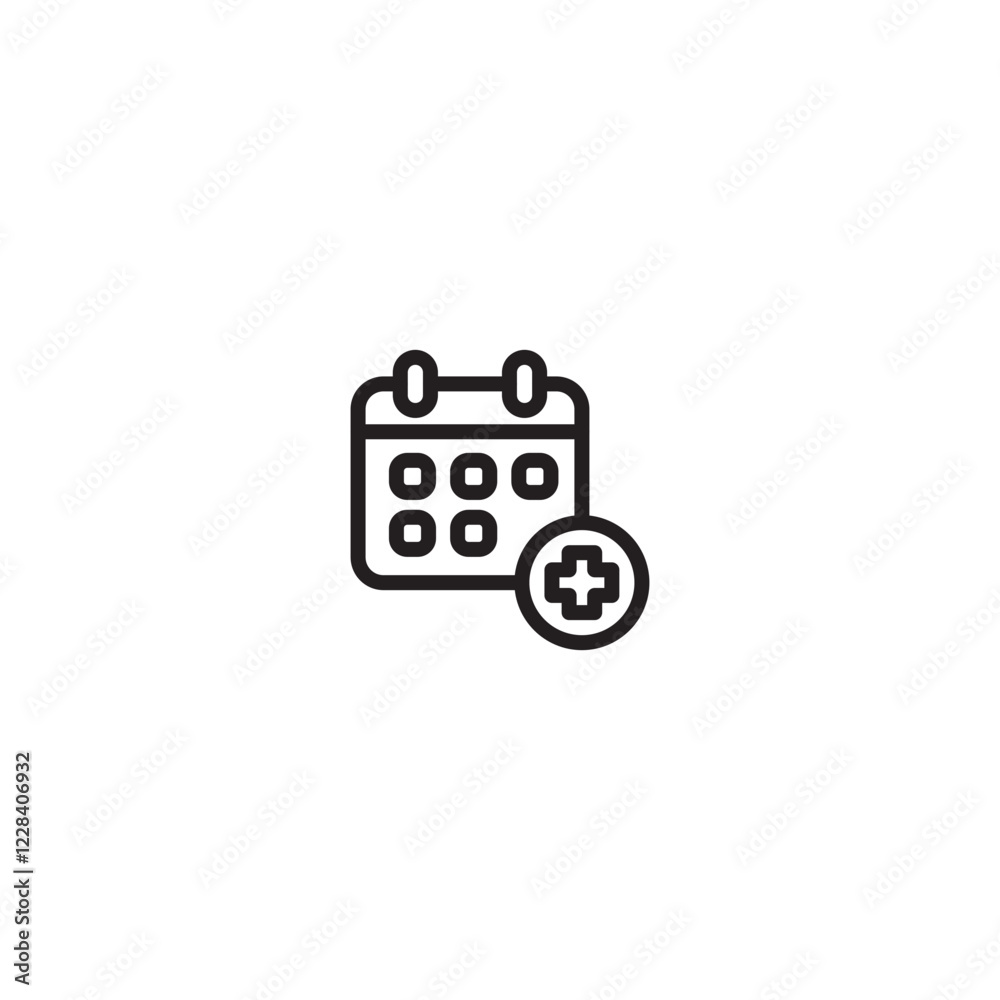 Add to calendar icon. Plus schedule symbol. Calendar with plus sign icon. Create new appointment. Minimalist add event icon. Add to calendar icon. Plus schedule symbol. Calendar with plus sign icon. Create new appointment. Minimalist add event icon.
