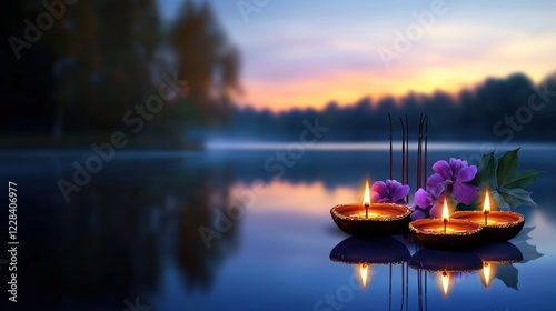 Tranquil Sunset Reflection