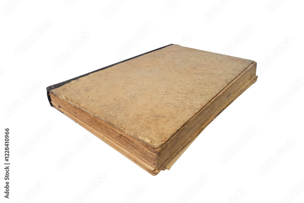 old book with blank cover isolated on white old book with blank cover isolated on white