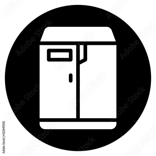 fridge glyph icon