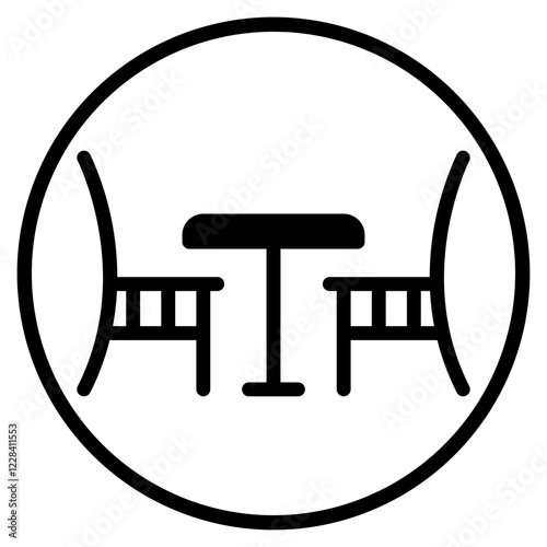 dining glyph icon