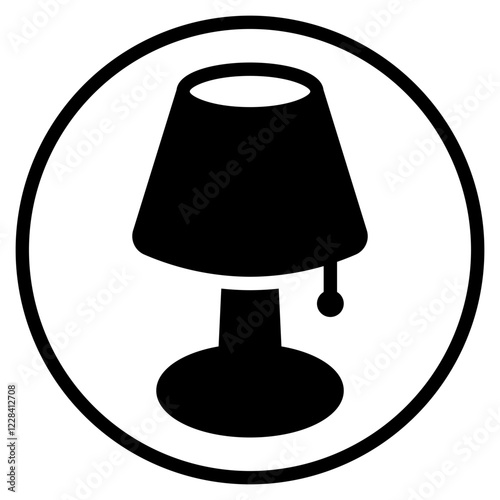 table lamp glyph icon