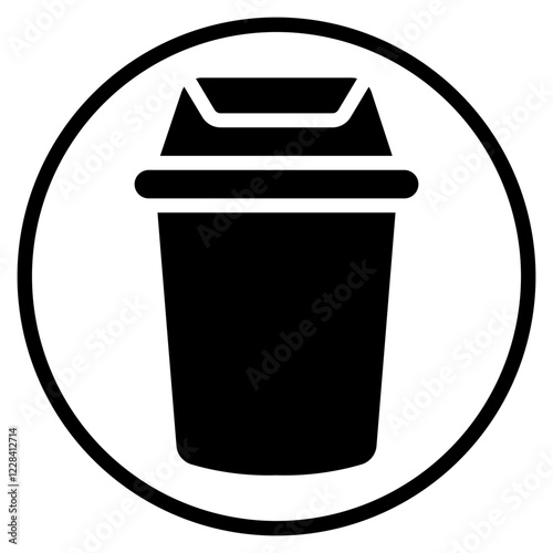 trash can glyph icon