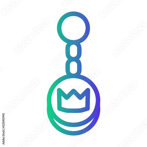 key chain Line Gradient Icon