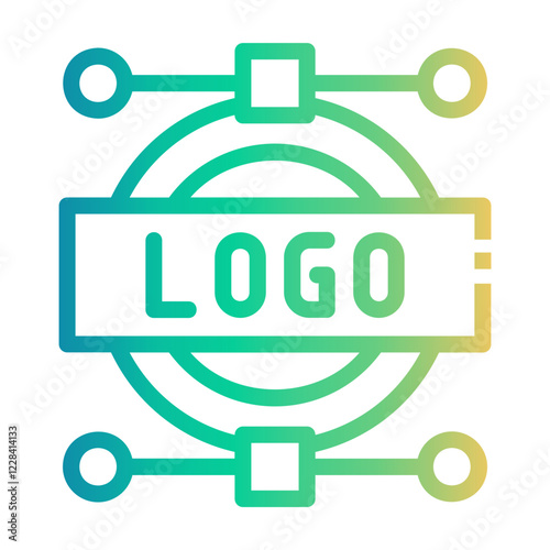 logo Line Gradient Icon