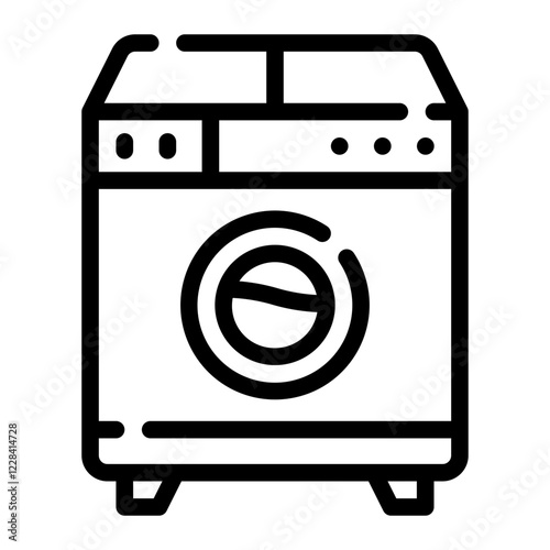 washing machine line icon