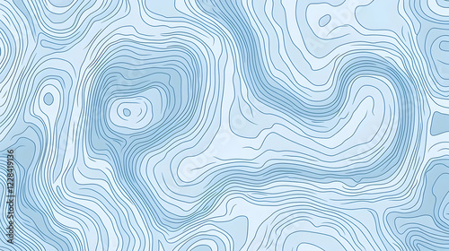 Abstract Topographic Contour Lines Form an Intricate Pattern, Creating a Visually Appealing Background.