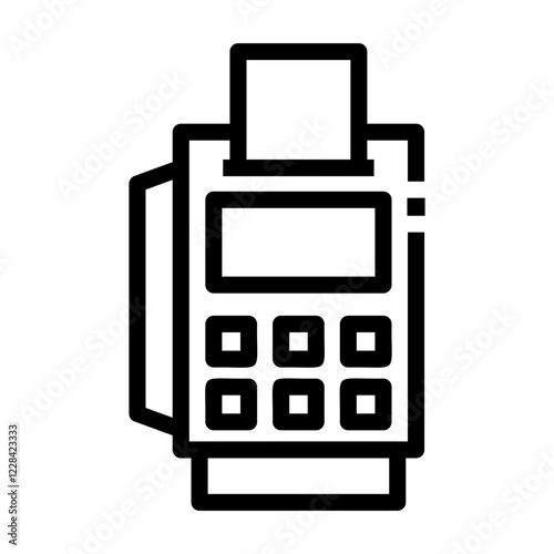 pos terminal Line Icon