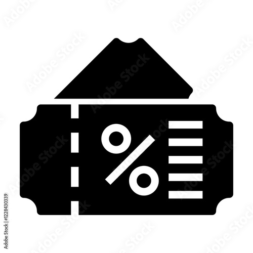 voucher shopping Solid icon