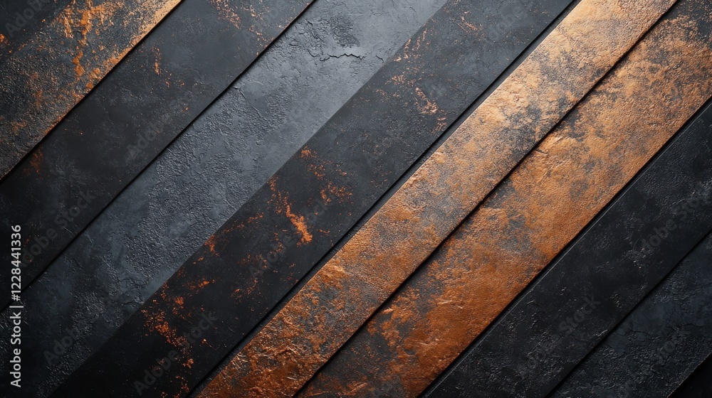 Abstract Black And Copper Diagonal Striped Texture Abstract Black And Copper Diagonal Striped Texture