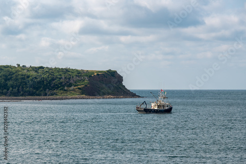 Fishing boat out at sea