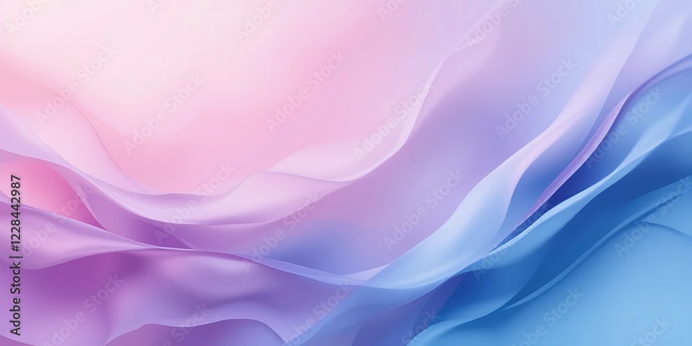 Naklejka premium Abstract Pastel Wave Background Design
