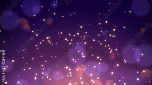 Warm Orange and Blue Particle,loop