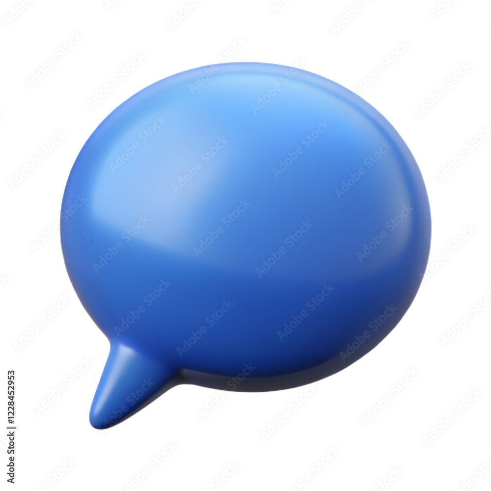 Isolated speech bubble chat, vector conversation icon 