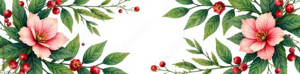 Floral wreath with greenery and berries, , organic, arrangement Floral wreath with greenery and berries, , organic, arrangement