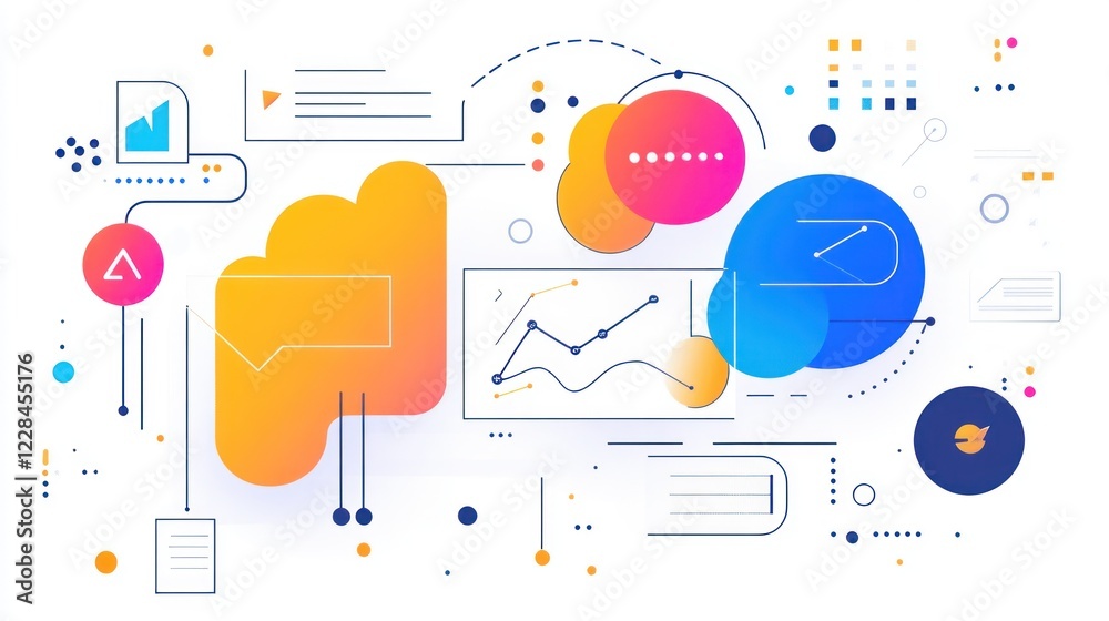 Cloud computing data analysis digital network background infographic Cloud computing data analysis digital network background infographic