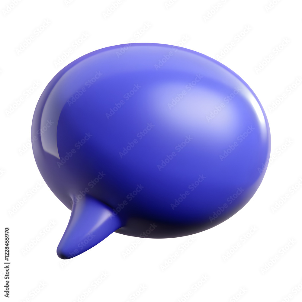 Isolated speech bubble chat, vector conversation icon 