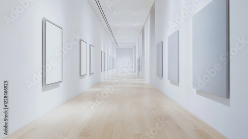 Wallpaper Mural Serene Minimalist Art Gallery Corridor Torontodigital.ca