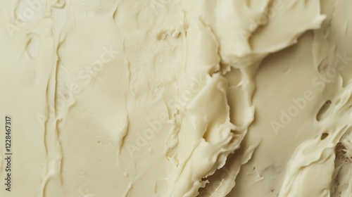 Creamy White Substance Texture Close Up