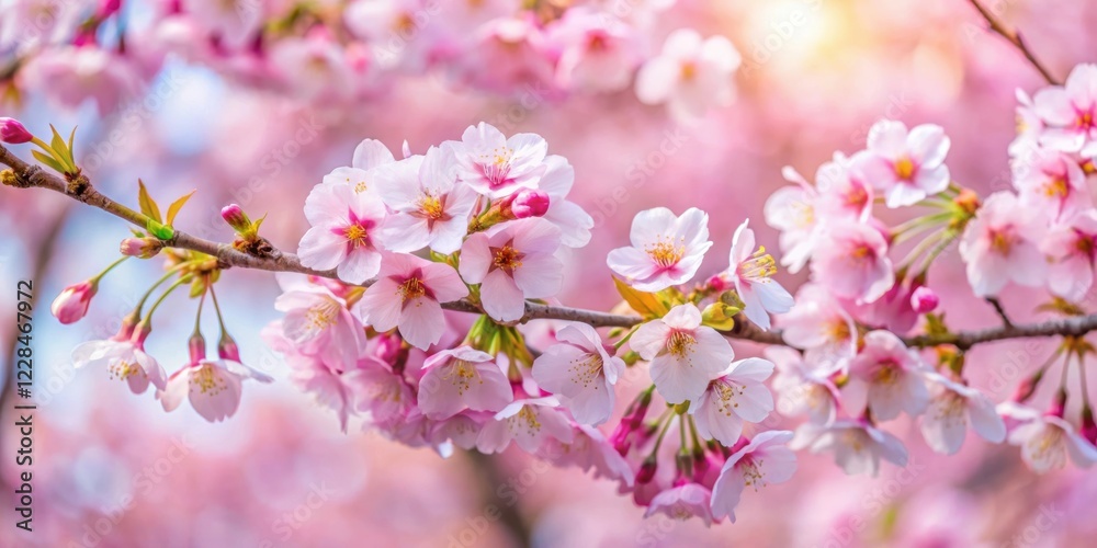Soft focus image of cherry blossoms in full bloom during spring time, cherry blossoms, spring, flowers, pink, nature Soft focus image of cherry blossoms in full bloom during spring time, cherry blossoms, spring, flowers, pink, nature