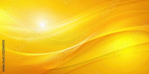Vibrant yellow abstract background with soft blurred lines and gradients ,  Bright, colorful, backdrop, texture, modern, design