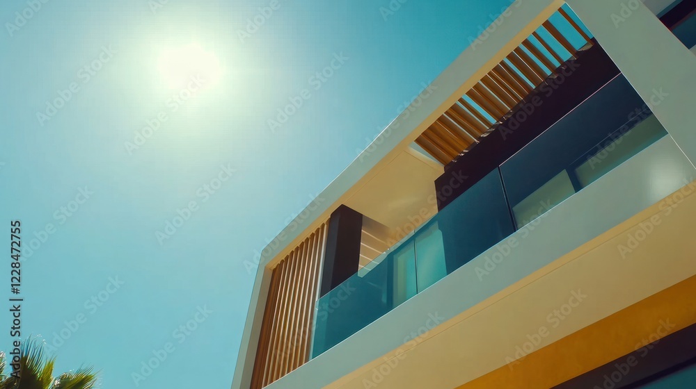 Fototapeta premium Modern Architecture, Sunny Day