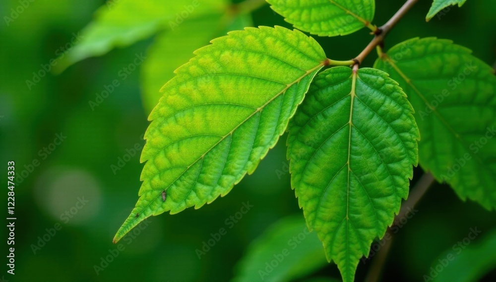 Close-up of tree leaves with intricate patterns, botanical, leaf patterns, organic Close-up of tree leaves with intricate patterns, botanical, leaf patterns, organic