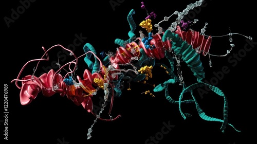 Molecular Structure: A 3D Visualization of a Protein Complex photo