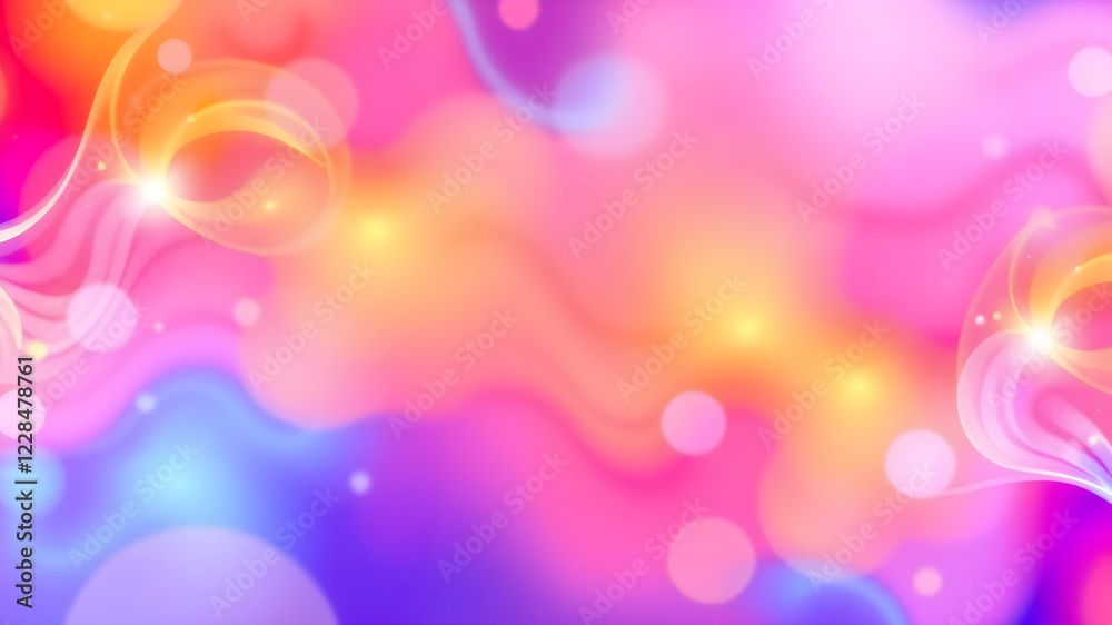 A vibrant and dreamy abstract background featuring a blend of soft pastel hues, dominated by pinks, purples, and a touch of warm yellow and Blurred A vibrant and dreamy abstract background featuring a blend of soft pastel hues, dominated by pinks, purples, and a touch of warm yellow and Blurred