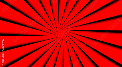 Floral shape abstract background | Sun shining ray modern vector background with shadow and line for multi usage | New minimal background with red and black colour for banner, blog, decorative usage