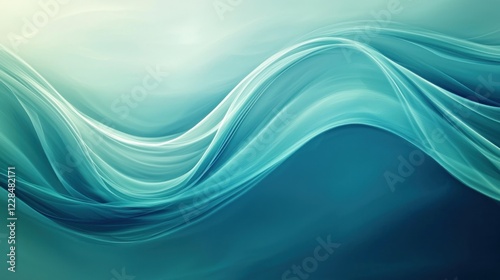 Abstract Cool-Toned Liquid Patterns