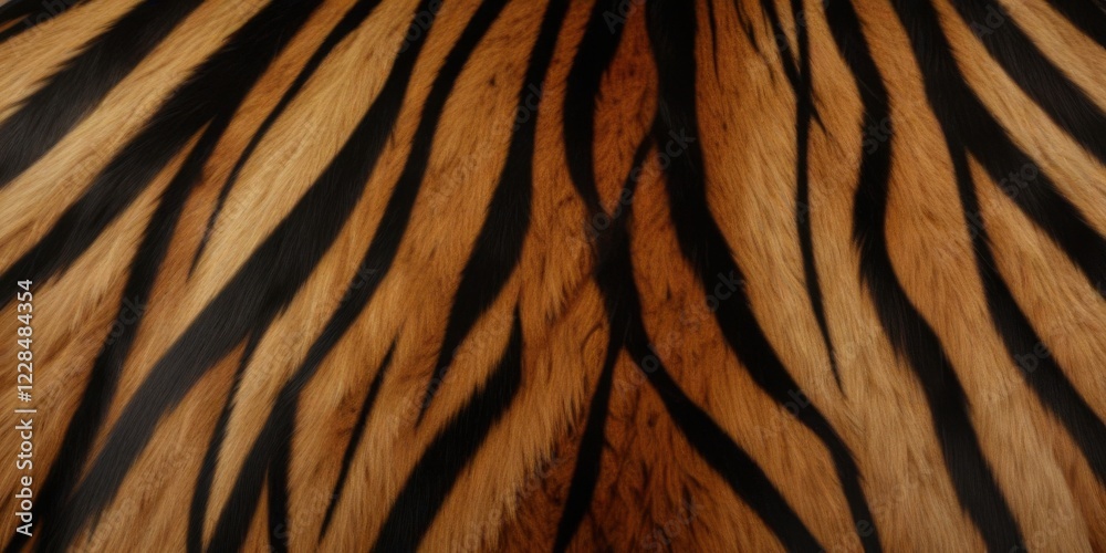 Furry Bengal tiger fur with intricate stripe pattern , black, striped, seamless Furry Bengal tiger fur with intricate stripe pattern , black, striped, seamless