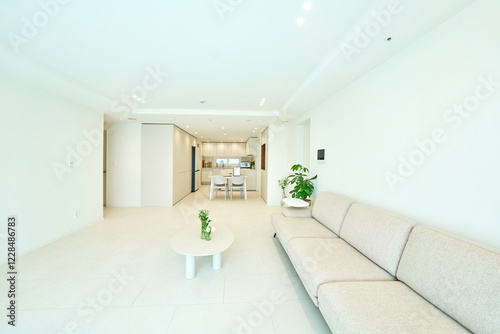 아파트, 집, 주택, 주방,식탁, 소파, 협탁, 테이블, 한국, 인테리어