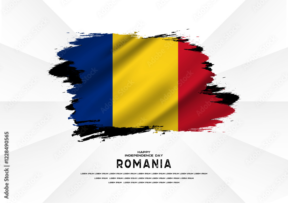 Fototapeta premium Happy Independence Day, Romania