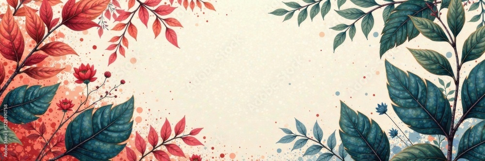 Ornate leaf patterns on a wedding invitation , wedding, leaves Ornate leaf patterns on a wedding invitation , wedding, leaves