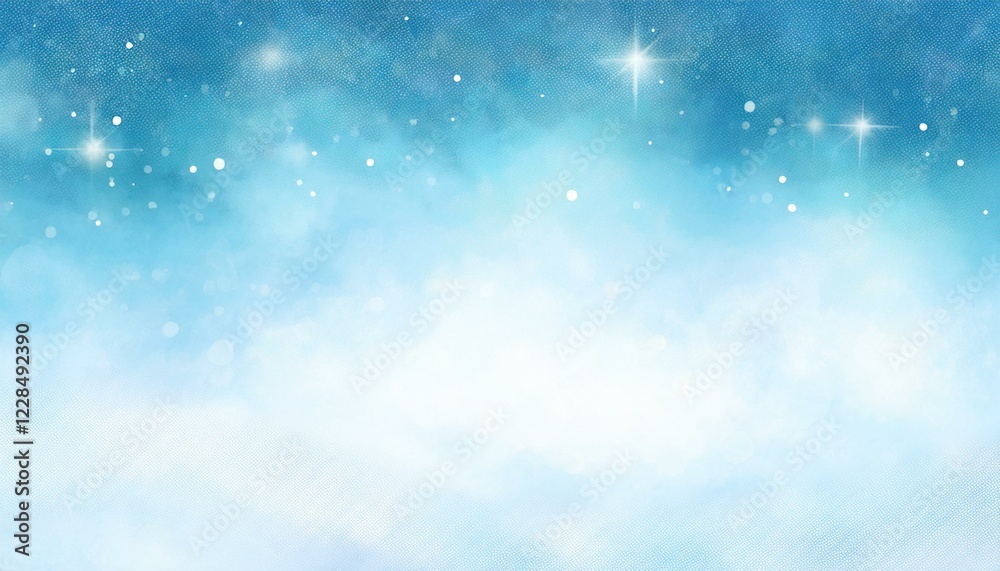 Naklejka premium Light blue glitter background illustrationn