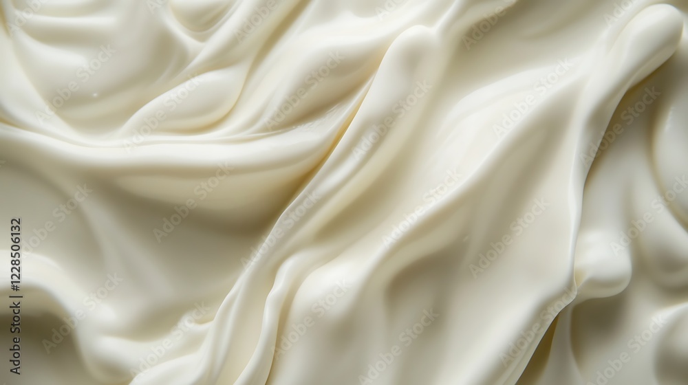Creamy White Substance Swirling Softly Creamy White Substance Swirling Softly