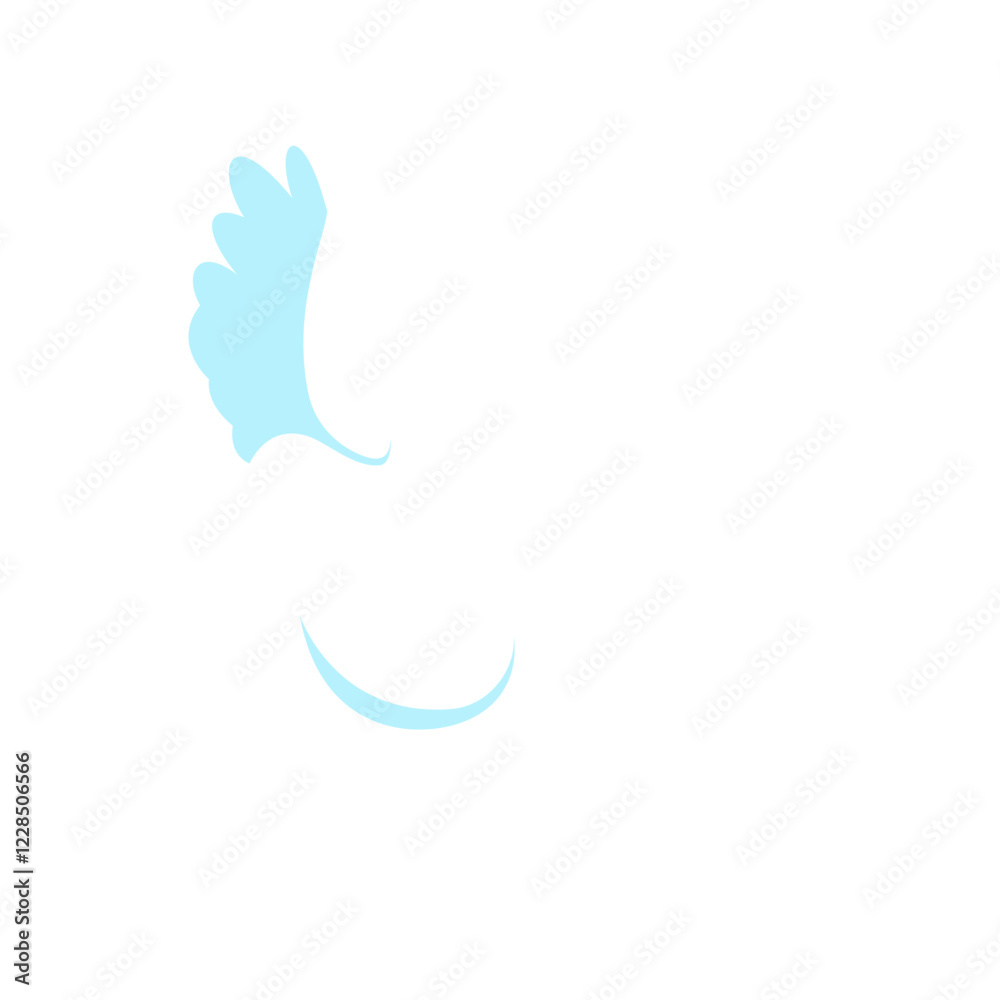 Obraz premium Simple Dove Bird Illustration