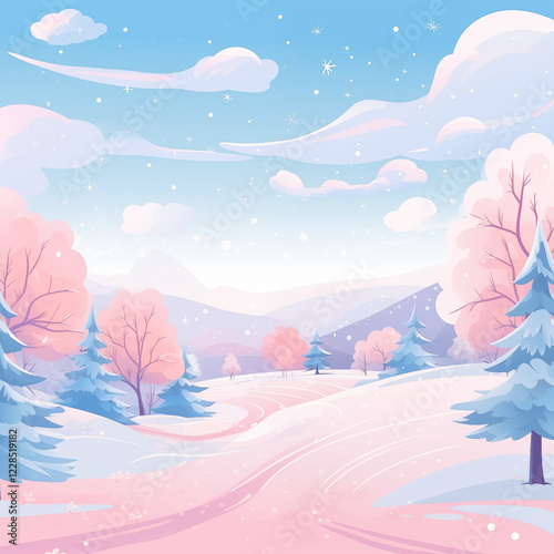 Winter with snow