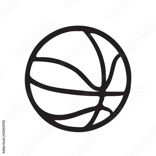 Basketball doodle sports and fitness equipment