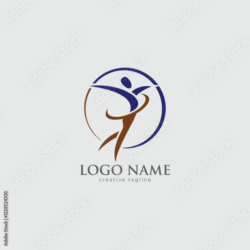 Weight loss, weight, diet, health, lifestyle, healthy, fitness, dieting, body fit fully editable vector logo template