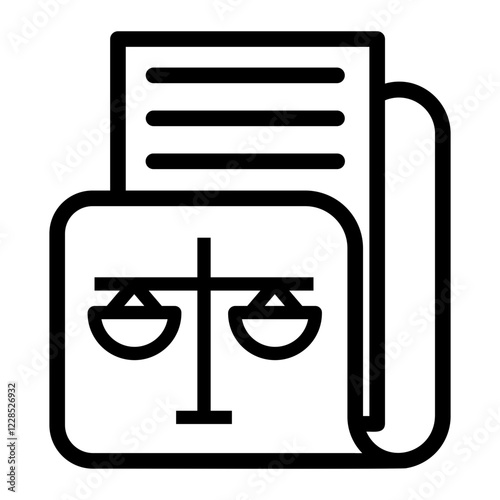 lawyer Line Icon
