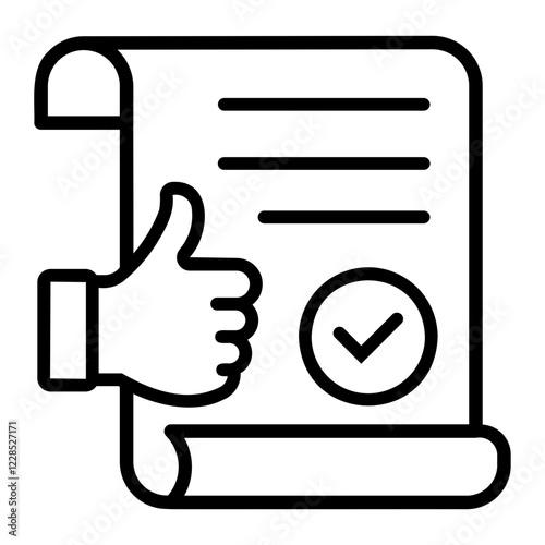 agreement Line Icon