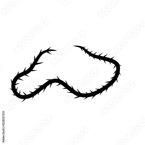 sharp vines silhouette icon